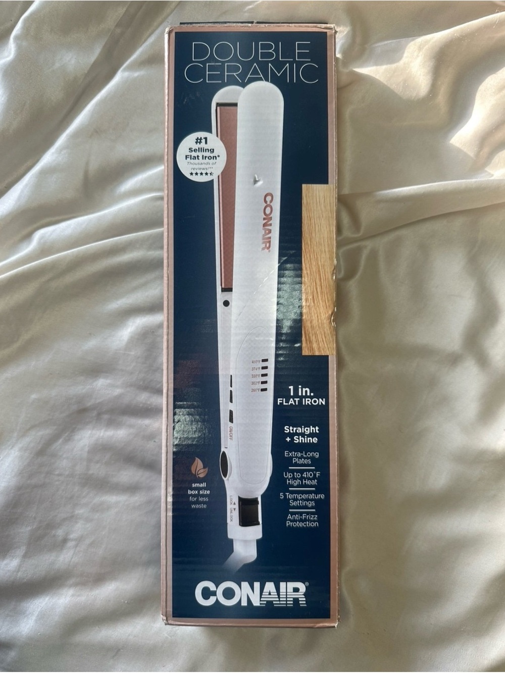 Conair Double Ceramic White Flat Iron